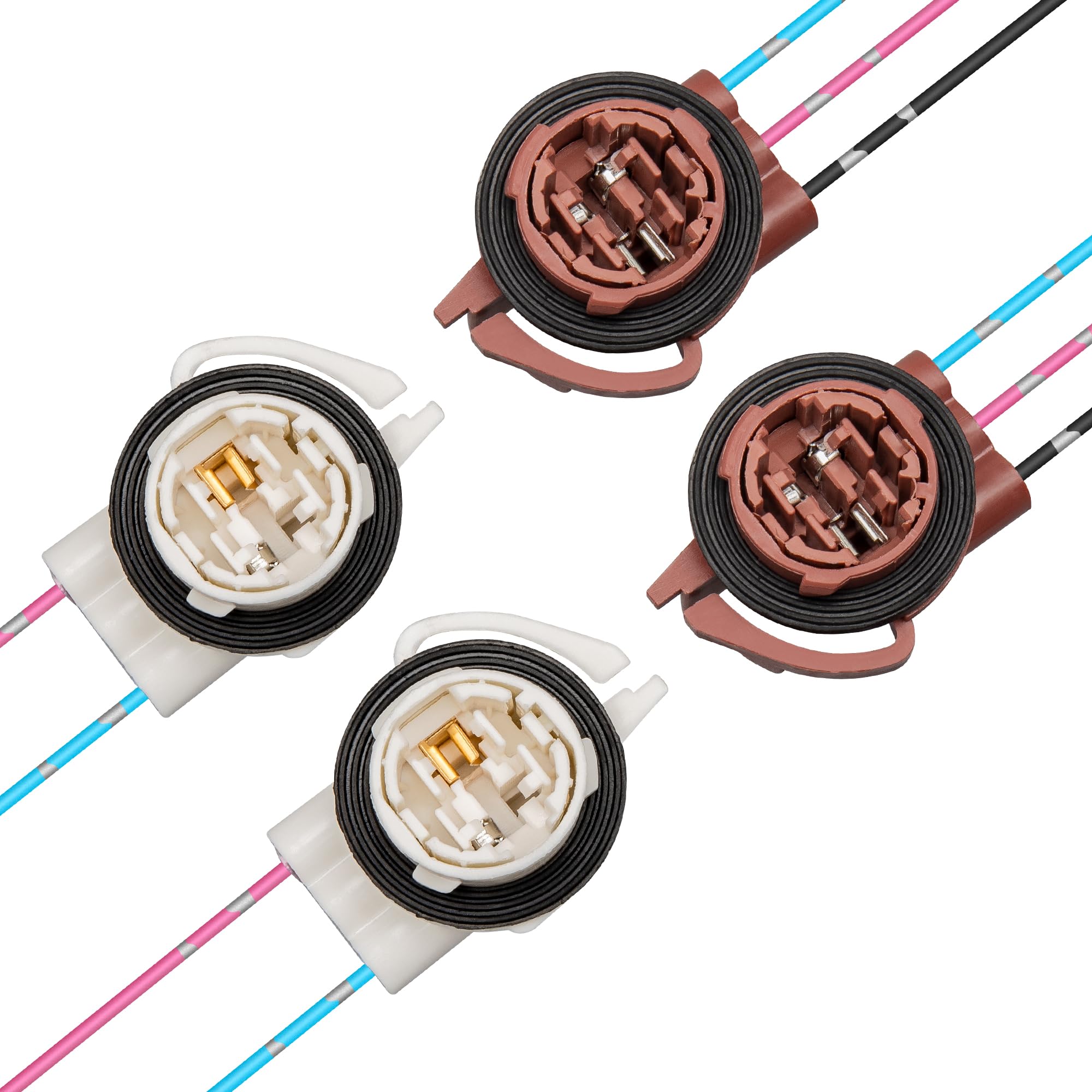 RED WOLF 3156 3157 Pre-Wired Harness Pigtail Socket Connector