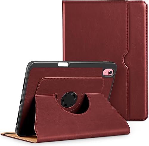 DTTO Funda giratoria para iPad de 10.9 pulgadas de 10.9 pulgadas 2022, rotación de 360 grados, funda protectora de piel de alta calidad con soporte