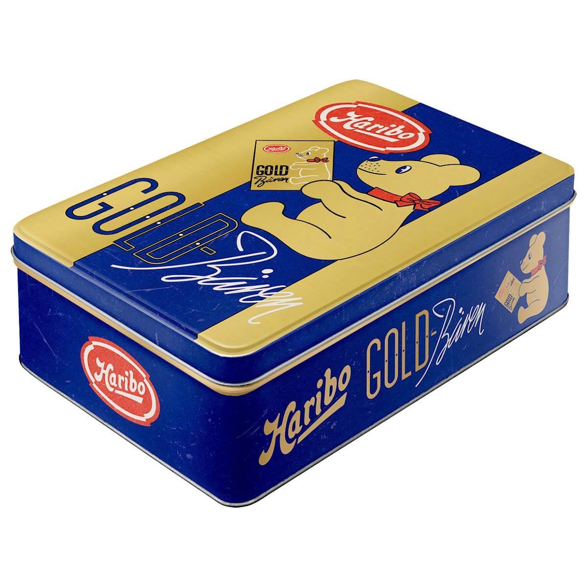 Nostalgic-Art Boîte De Conservation Rétro Plat, 2,5 L, Michelin – First Aid Kit – Idée De Cadeau Pour Fans De Moteur, Récipient En Tôle Avec Couvercle, Design Vintage