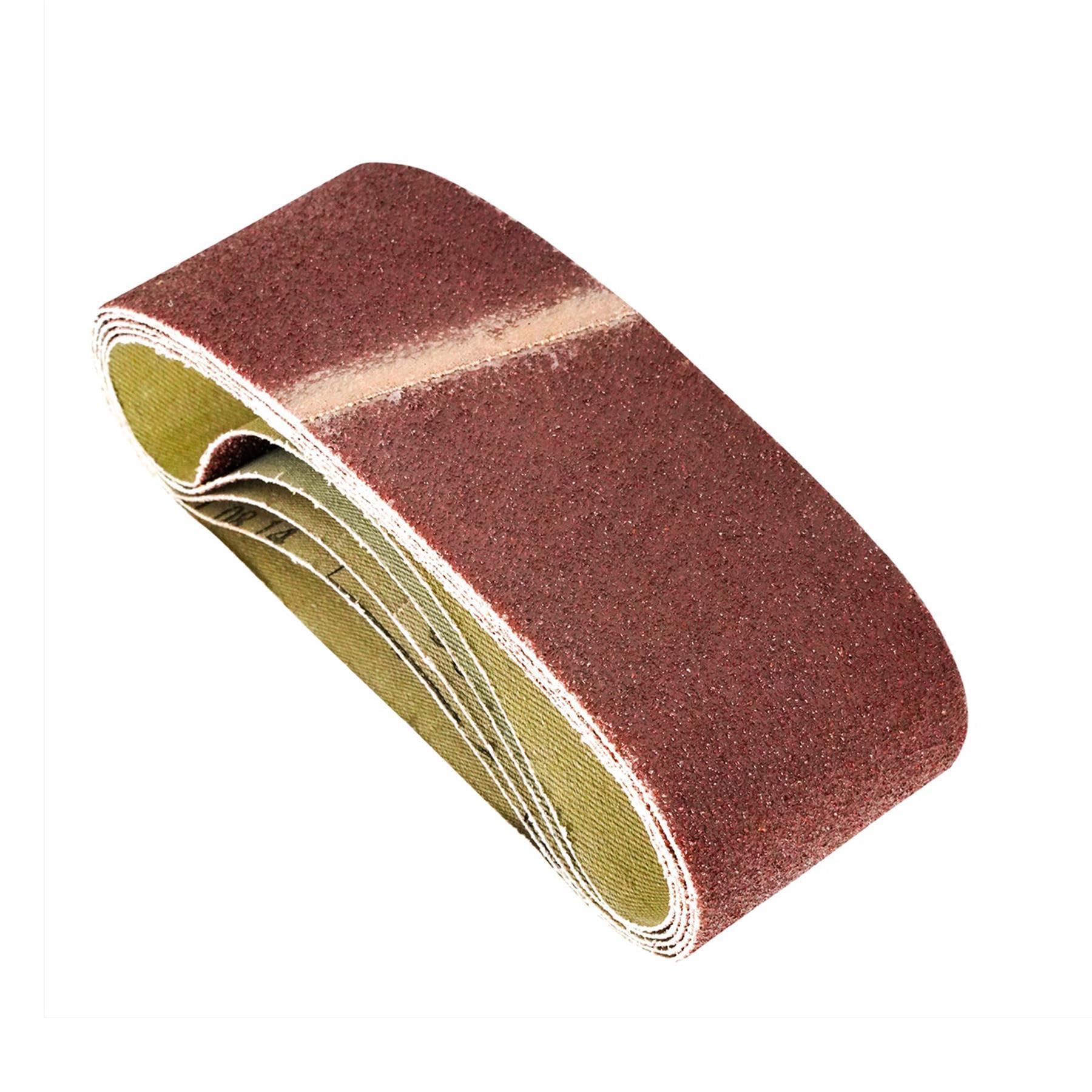 Dapetz ® Sanding Belts 40mm x 305mm Compatible with Bosch Power-Sander 120 Grit Abrasive Aluminum Oxide 5 Pack Ideal for Grinding,Sharpening and Derusting Wood, Paint, Varnish, Plastics