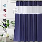 UFRIDAY Stall Shower Curtain 36 x 72 inches, Small Gray Polyester Fabric Shower Curtain for Bathroom with Rustproof Metal Grommets for Narrow Stall Size, Water Resistant, Machine Washable,Grey