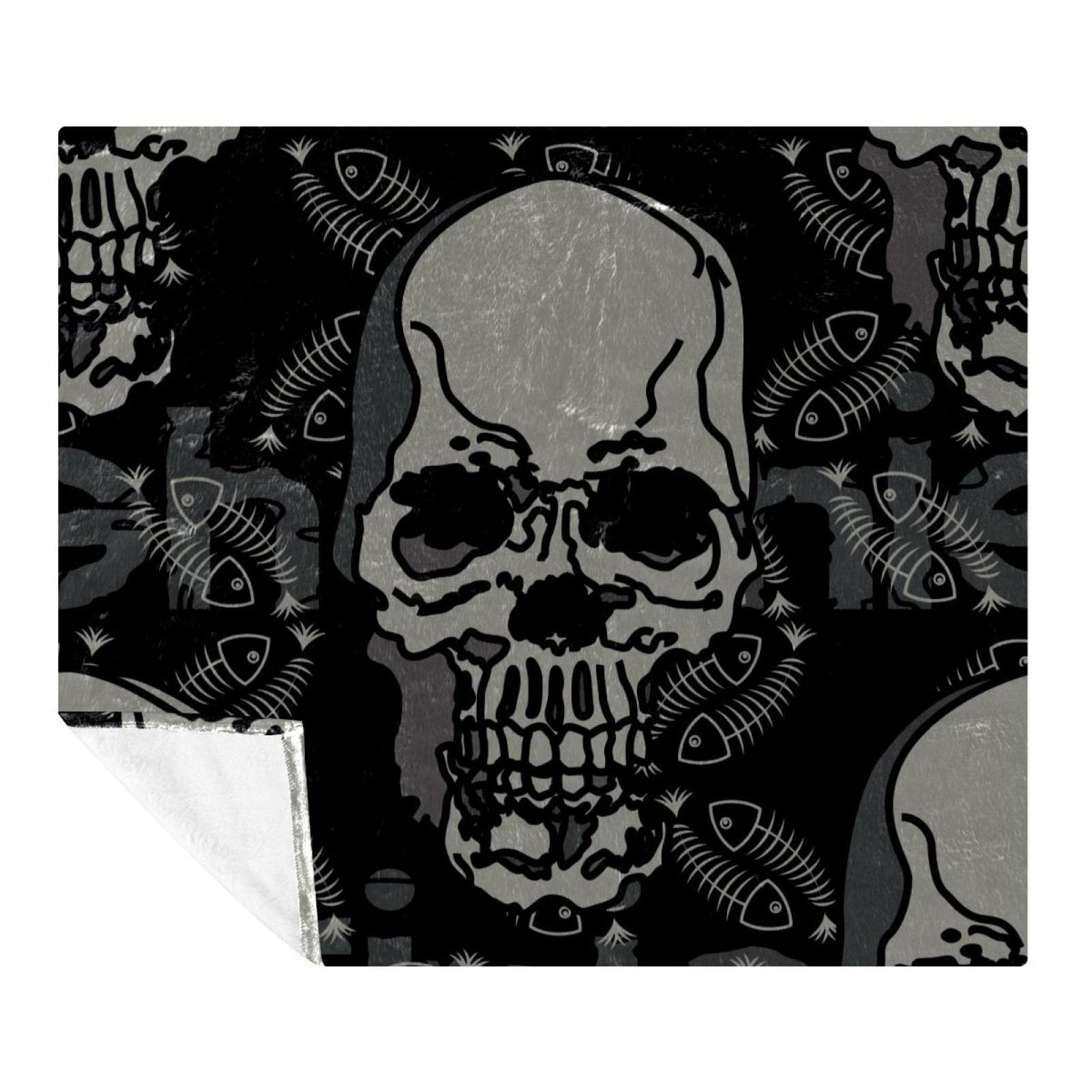 Couverture polaire douce 150x130 cm pour lit adulte et enfant voyage