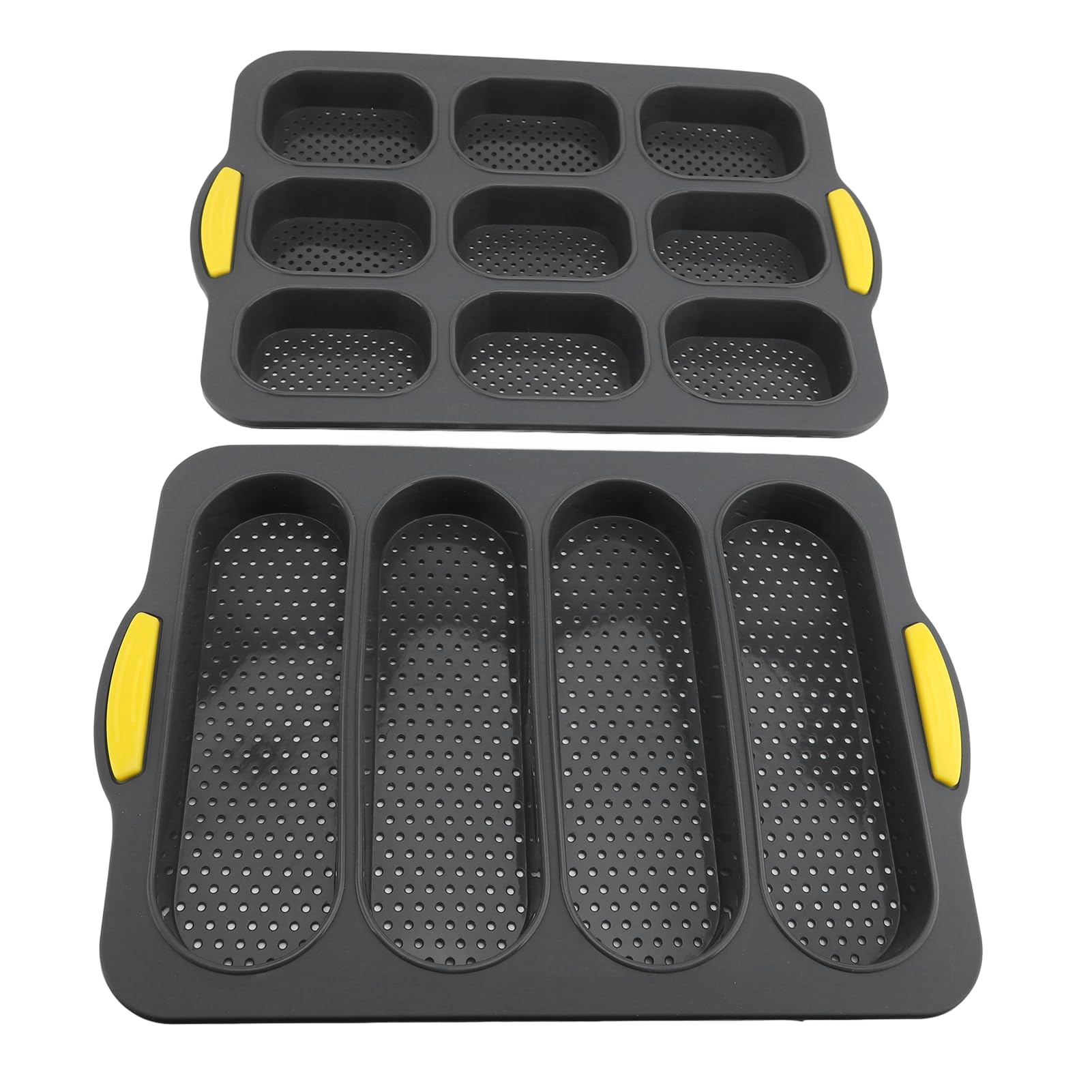 Moule à pain français perforé silicone antiadhésif 9 et 4 grilles LIZEALUCKY de cuisine
