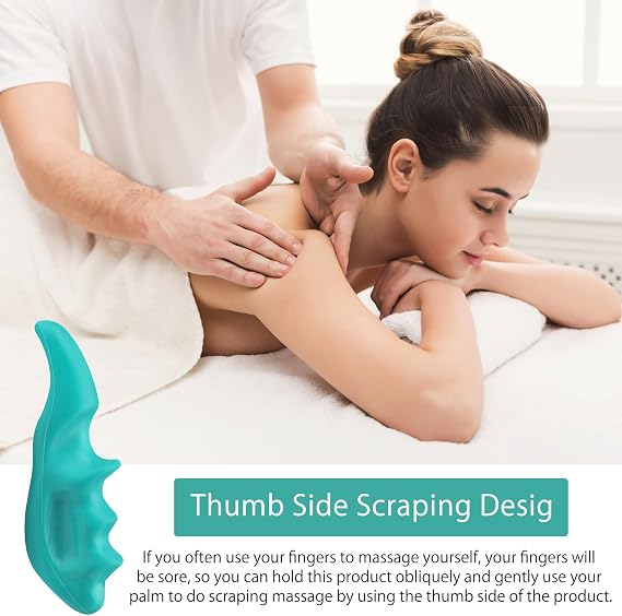 3 Pcs Massage Tools for Deep Tissue Thumb Saver Tool Deep Tissue, Back, Neck Hump Path, Massage Device for Back and Neck for Gentle Point Stress Relief