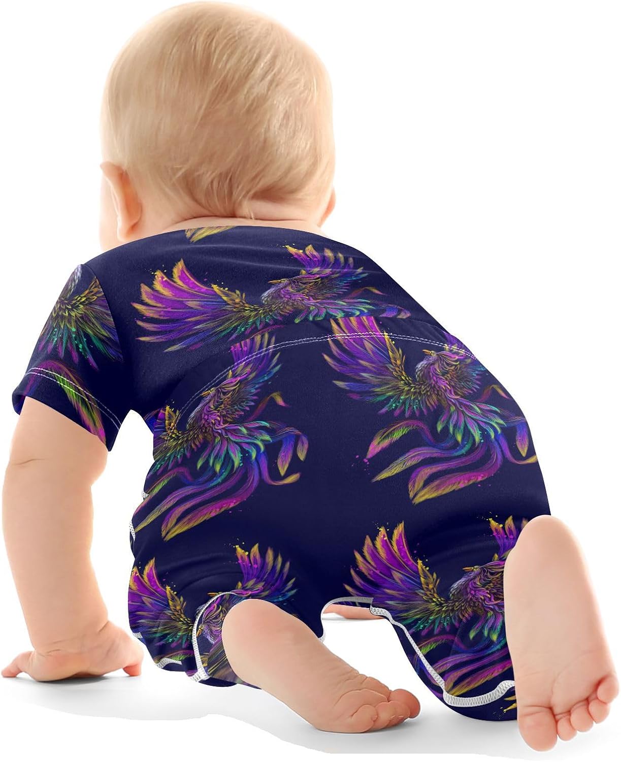 vvfelixl Baby Clothes Set Cute Cartoon Pattern Baby Bodysuits Set Unisex Short Sleeve Baby Pants Sets 0-24 Months