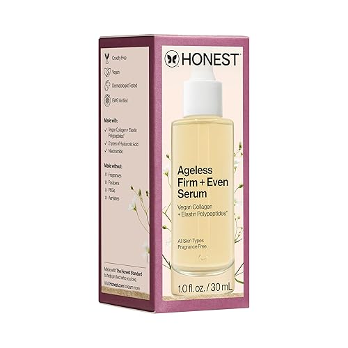 Miniatura 11 de Honest Beauty Ageless Firm and Even Serum Alimentado por polipéptidos veganos de colágeno y elastina Piel de aspecto más firme y tono uniforme