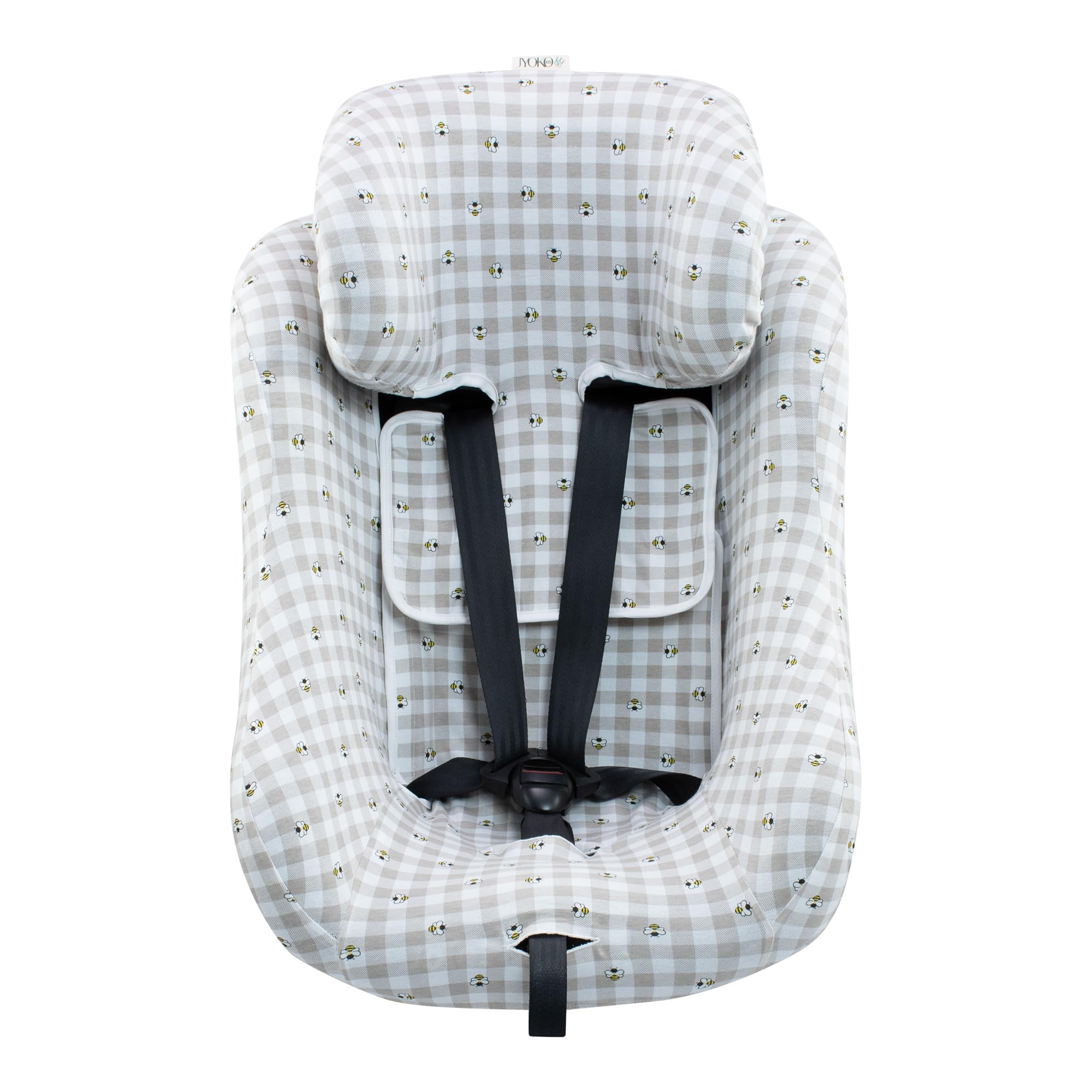 JYOKO Kids Funda de algodón Compatible con Joie Spin 360 y Nuna Rebl (Picnic Vichy)