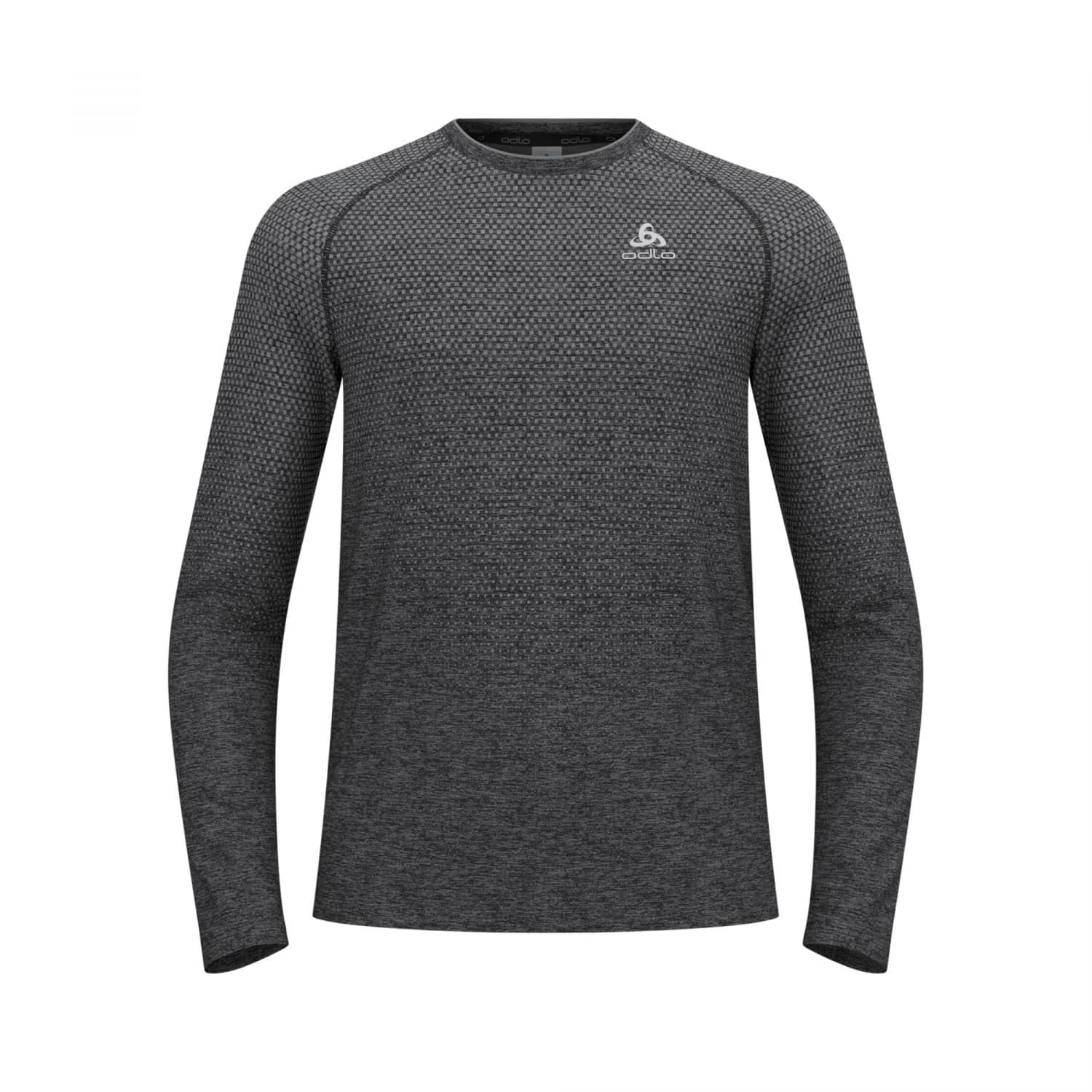 Odlo Uomo Maglia da Corsa a Maniche Lunghe Essential Seamless