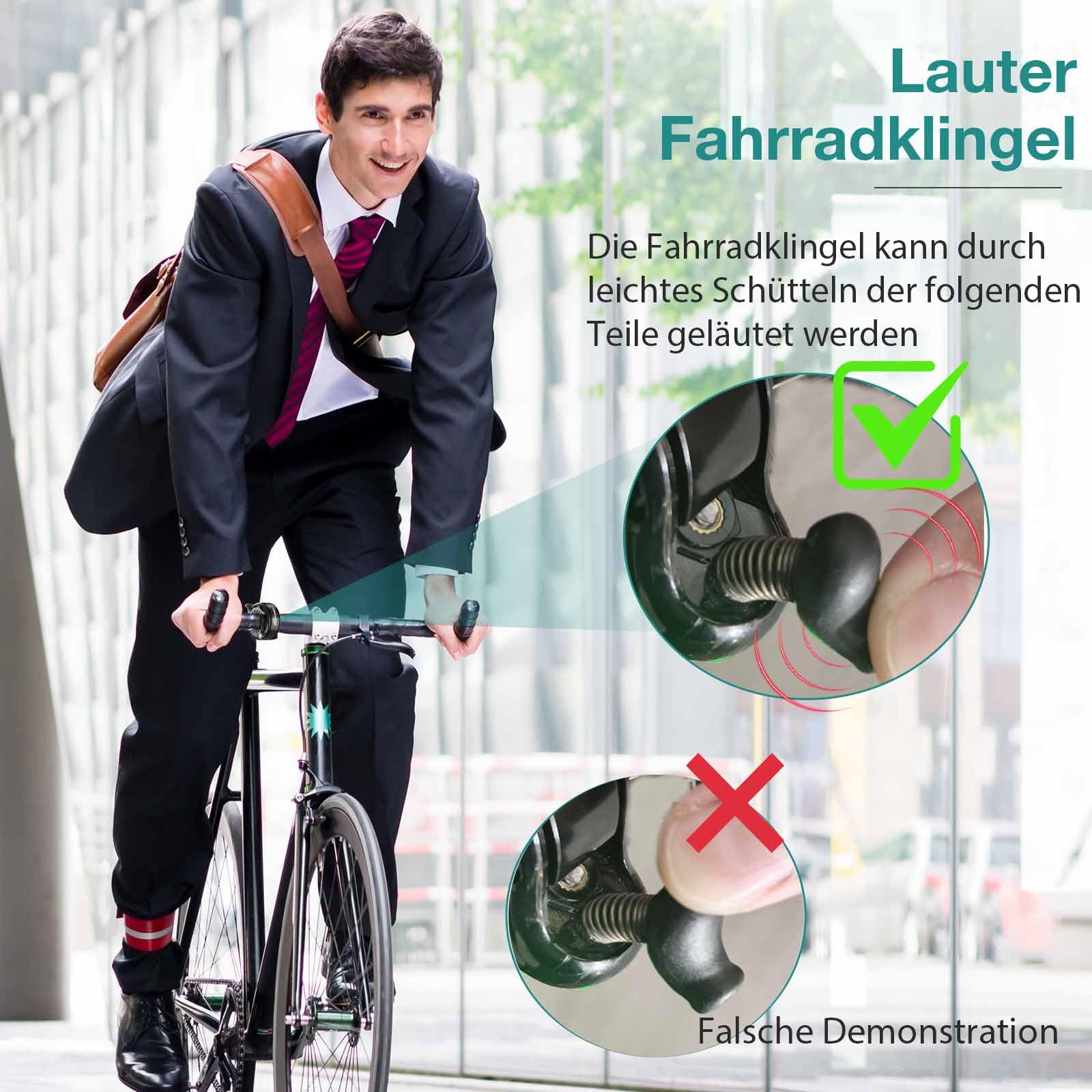 Sonnette de vélo - Klaxon - Bleu - Universel 22mm - Pour enfants et