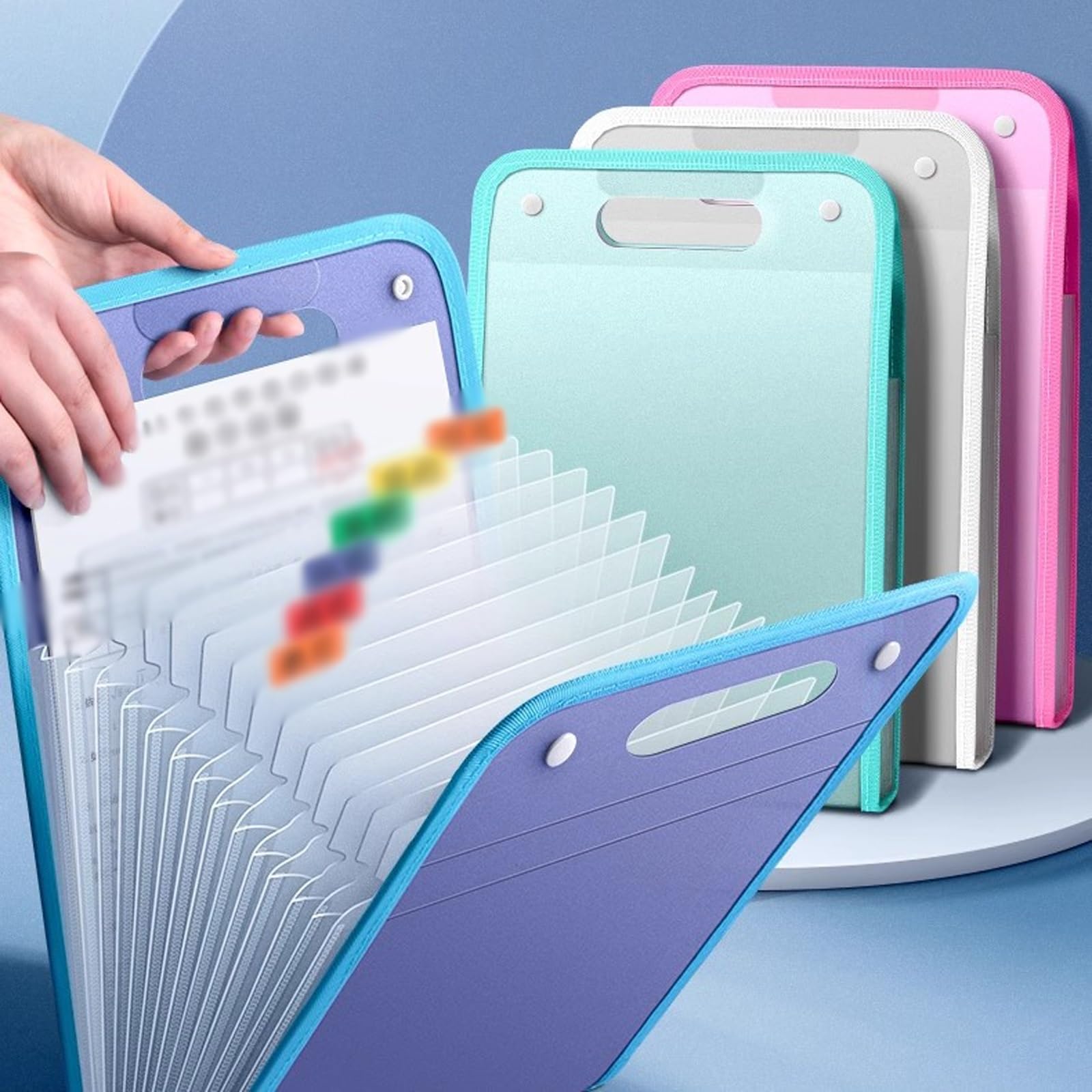 Agoer 13 zakken accordeon File Organizer A4, tarwestro