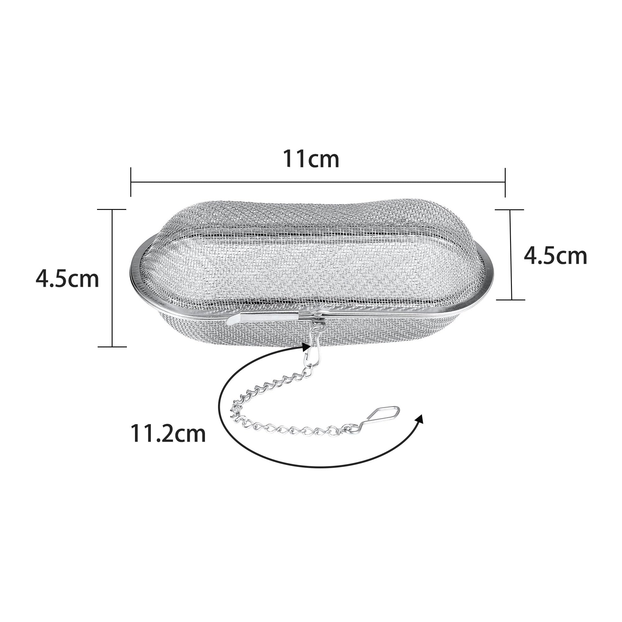 2 filtros de té, coladores de especias, de acero inoxidable, reutilizables, colador de especias y especias para preparar té en casa, restauración y cocina