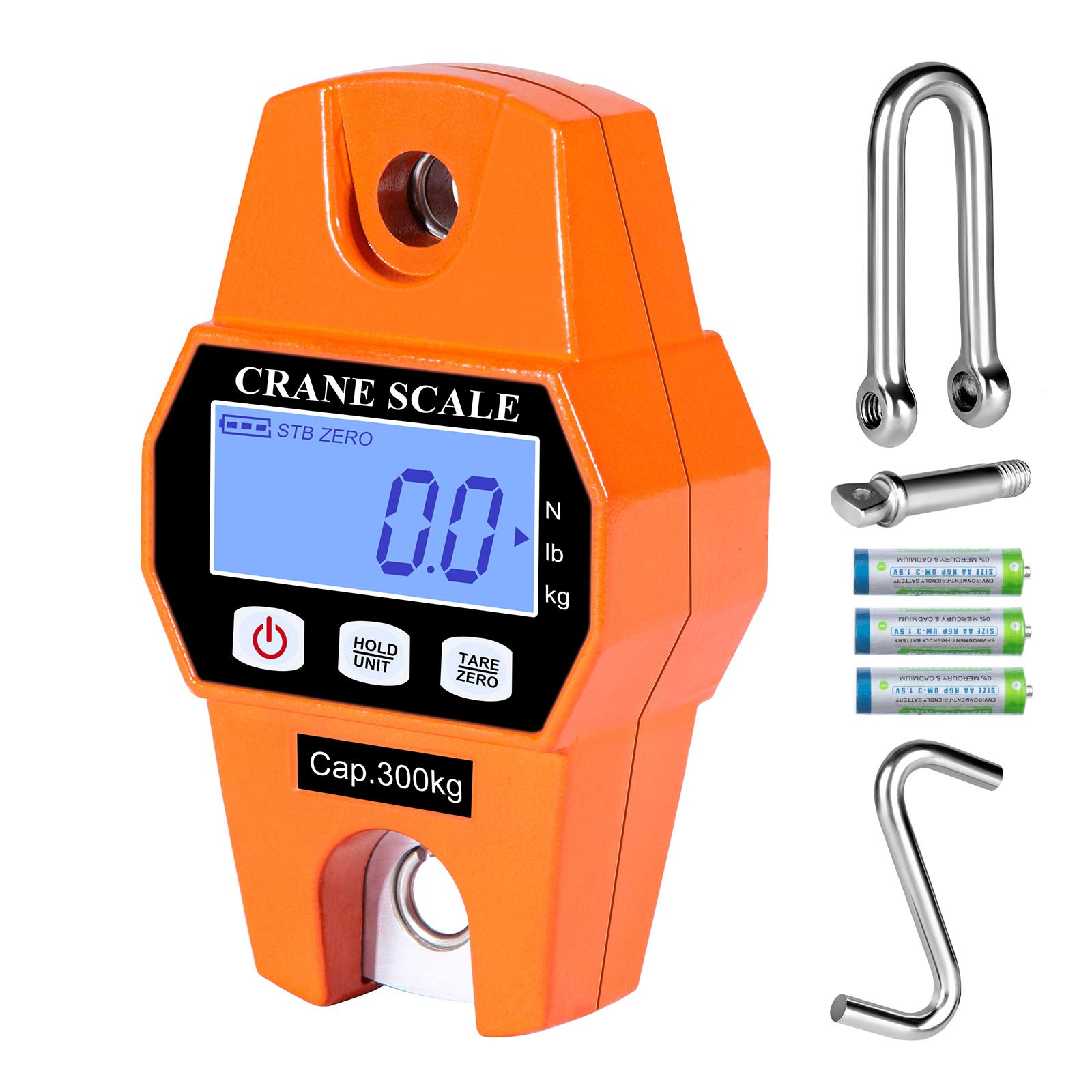 RUOQUTWK Digital Hanging Scale, with Precision Sensor 660LB Spring