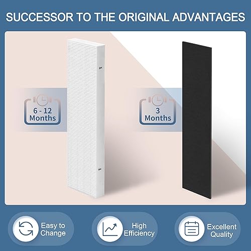 Miniatura 6 de Zouwhaso 2+6 Aera Max 100 filtro HEPA de repuesto compatible con Fellowes AeraMax 90 100 DX5 DB5 Puri-fier de aire True HEPA filtro de aire, parte #
