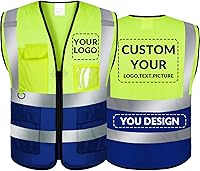 Vista 44 de BeautyWill Chaleco de seguridad personalizado con logotipo Clase 2 Chaleco reflectante de alta visibilidad Chaleco de trabajo protector