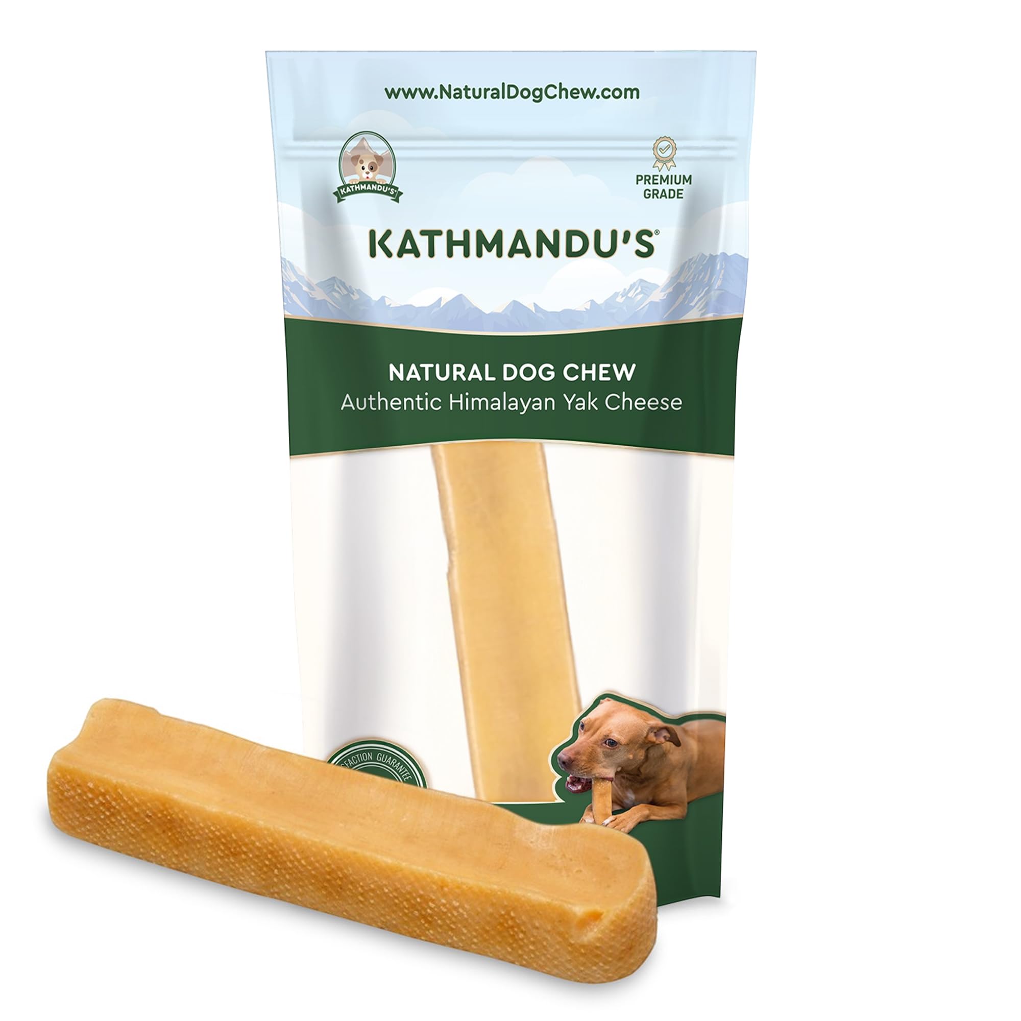 100% Natural Himalayan Yak Cheese for Dogs - XLarge (Pack of 1) - Sourced from Pristine Himalayan Foothill, Rawhide-Free, NO preservatives