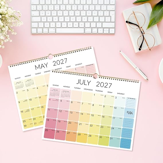 2027 Wall Calendar - 12 Months Wall Calendar from Jan. 2027 - Dec. 2027 with Thick Paper, 15 x 11.5, Perfect Large Calendar 2027 for Organizing
