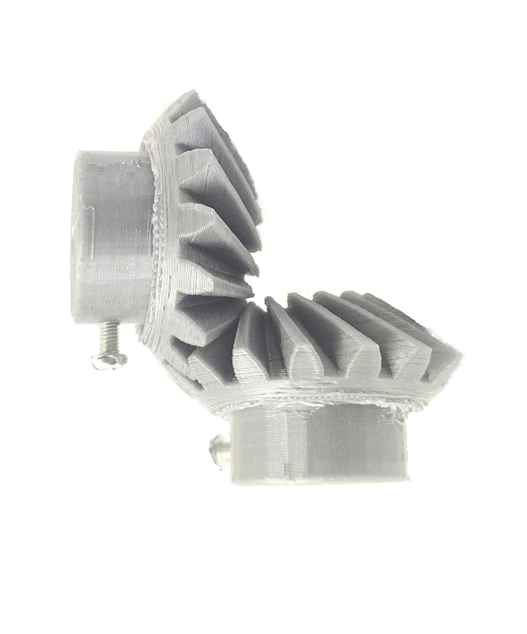 INVENTO 1 Pair 3D Printed Plastic Helical Bevel Gear 16 Teeth, 43mm dia, 15mm Width, 6mm hole, 2.5 Module for DIY Projects (B086VSFGZW) Amazon Price History, Amazon Price Tracker