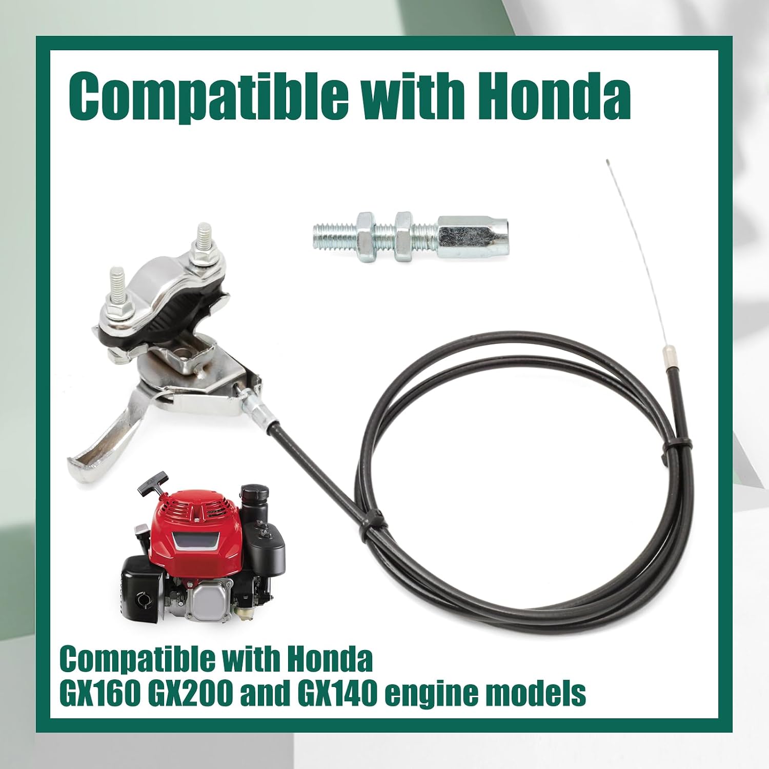 YUXIVCNE Throttle Control Lever & Cable Assembly Compatible with Honda