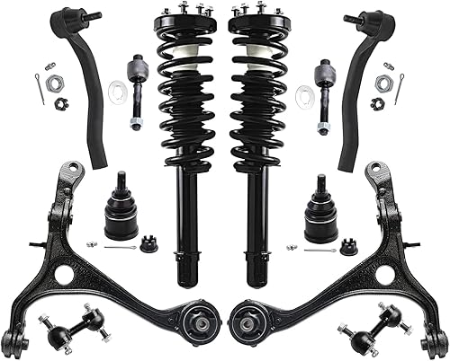 Miniatura 410 de Detroit Axle - Kit de puntales delanteros de 6 piezas para Chevrolet Aveo Aveo5 Pontiac G3 Wave, barra estabilizadora, varillas de acoplamiento