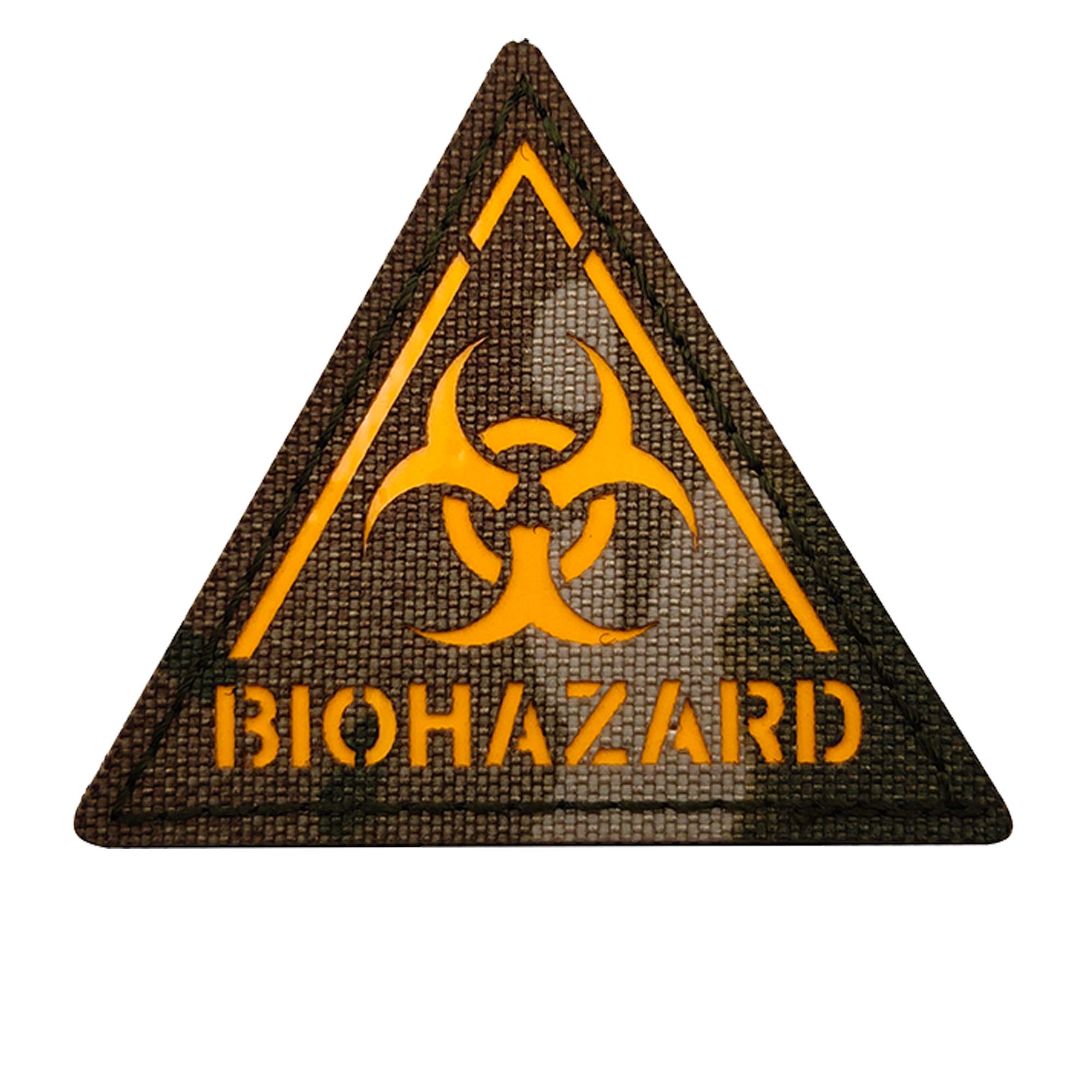 Patch Réfléchissant Biohazard Glow In The Dark – Écusson Phosphorescent Zombie Outbreak 5x5 Cm – À Coudre Ou Velcro Pour Vêtements & Accessoires