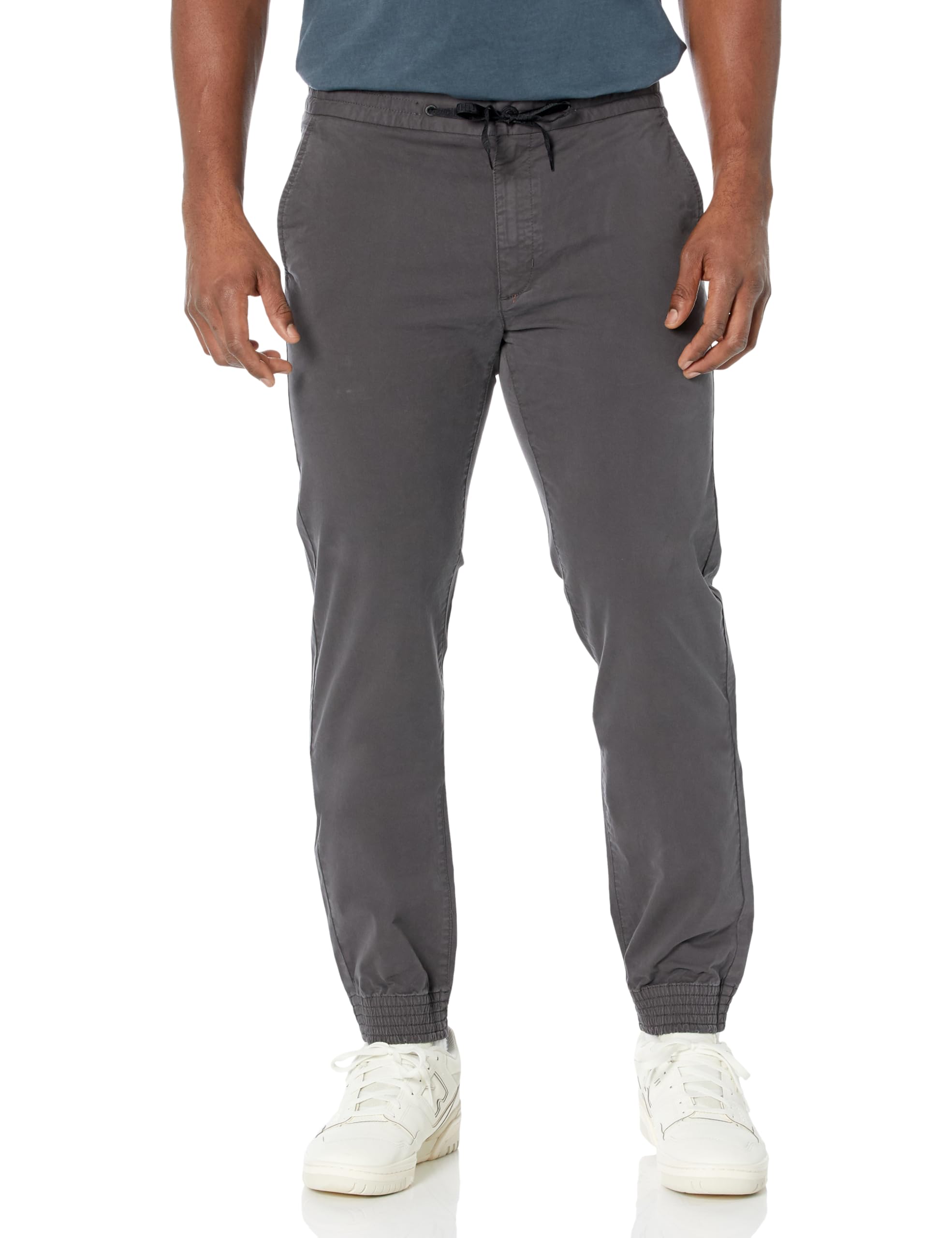 HUGO Mens Slim Fit Cuffed Drawstring Trousers