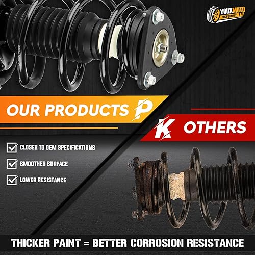 Miniatura 4 de Amortiguador de resorte delantero completo para Mazda 3 2004-2010 (excluyendo el modelo Mazdaspeed), para Mazda 3 2.0L 2.5L 2011-2013 (no para