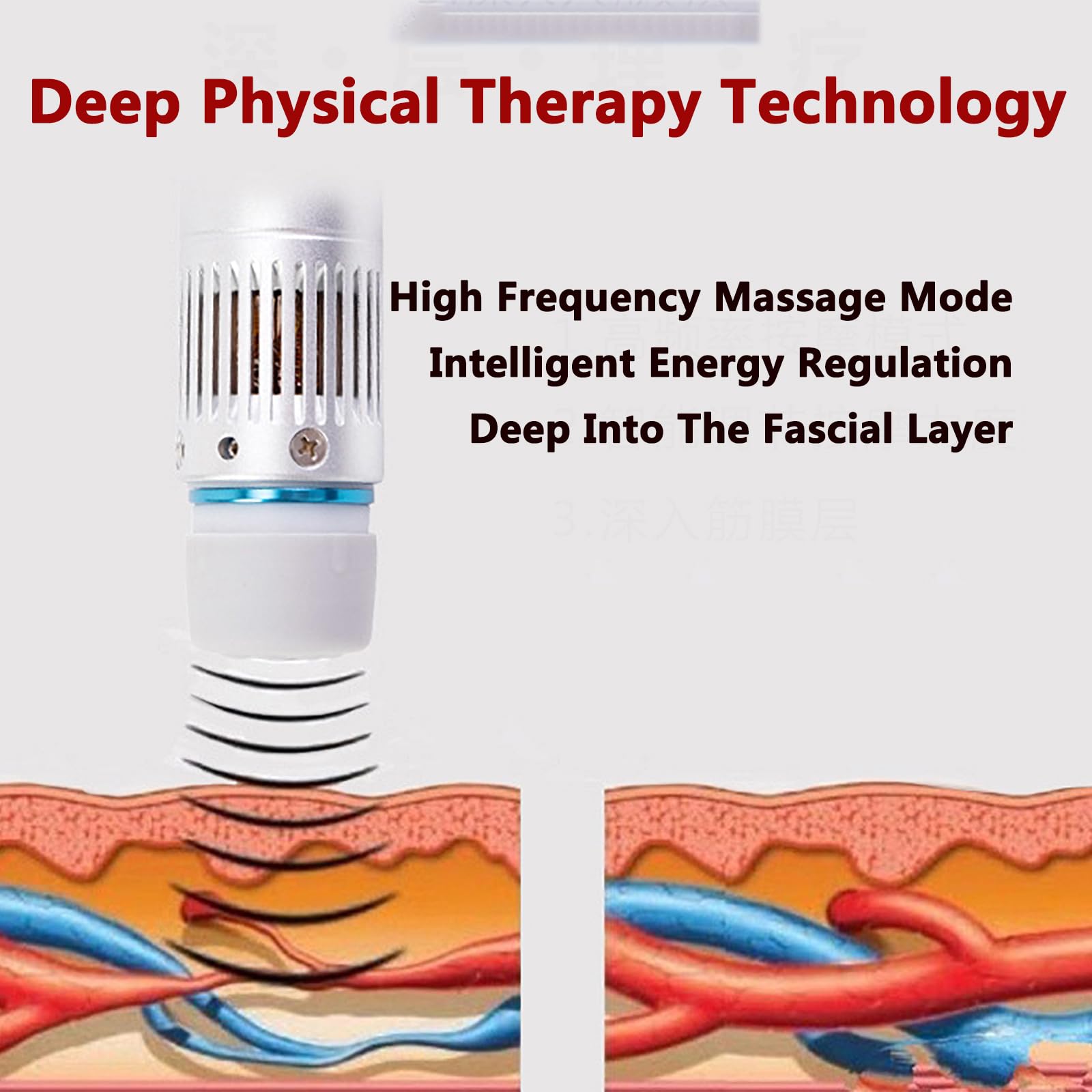Macchina per Terapia Ad Onde D'urto Extracorporea Bluetooth, Strumento per Fisioterapia Ad Onde D'urto con 14 Sonde, Frequenza Regolabile 1-16 Hz Ed Energia 10-250 MJ, 12 Funzioni, Non Invasivo