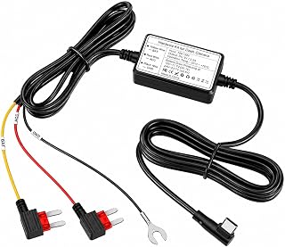 Dash Cam Hardwire Kit USB C 12V-24V to 5V 2.5A, Dashcam Cable Kit with Low Voltage Protection and 24 Hours Parking Monitoring, Compatible with Dashcam GPS, Car Accessories, 3.5m