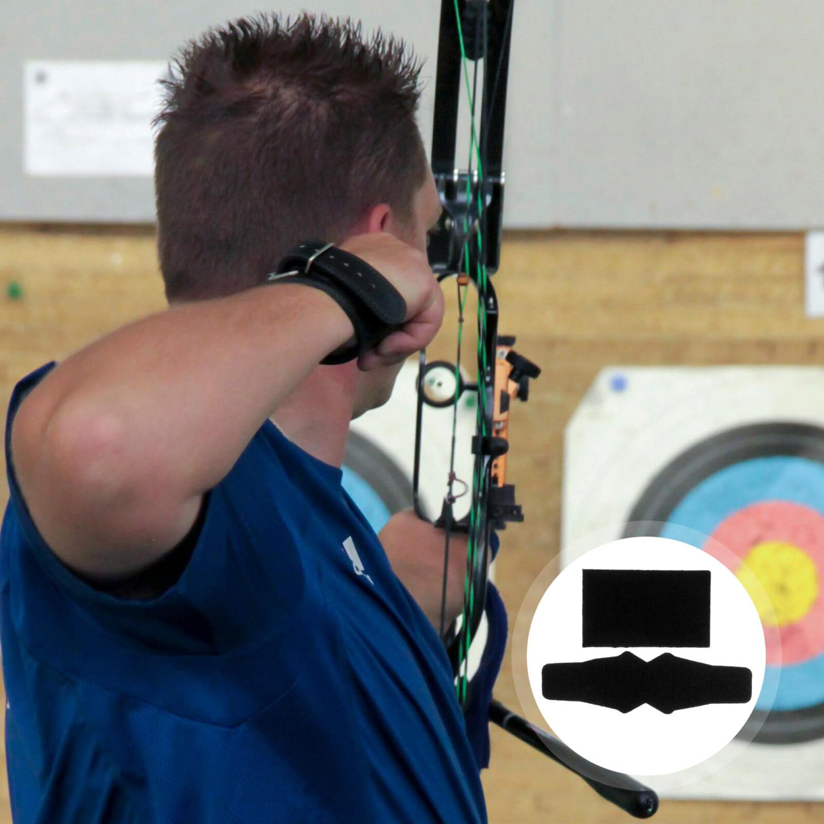 SUPVOX 2pcs Bow Shelf Rests Sticker Vibration Anti-Slip Pad Archery Accessories