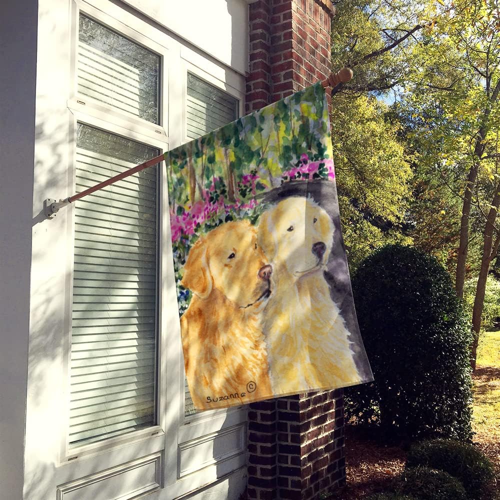 Caroline's Treasures SS8974CHF Golden Retriever Flag Canvas, Large, Multicolor