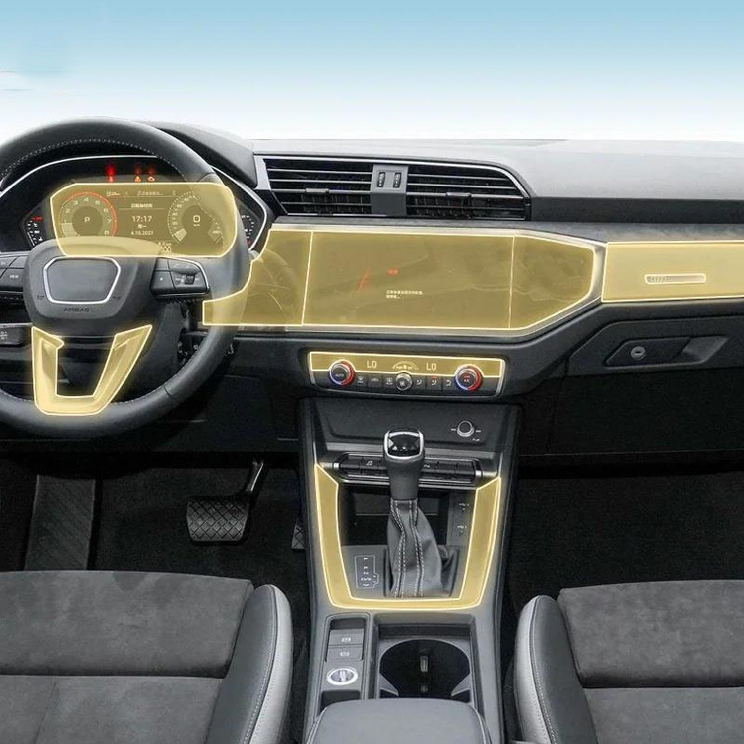 Film PPF Audi RS-Q3 18-2025 de protection console centrale tpu - 6
