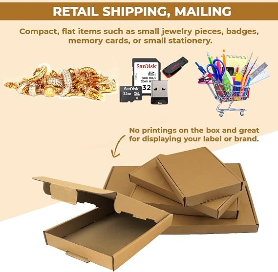 AKAR C6 A6 Size 112 x 163 x 20 mm Large Letter PIP Boxes for Royal Mail - Pack of 50