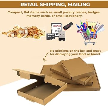 AKAR C6 A6 Size 112 x 163 x 20 mm Large Letter PIP Boxes for Royal Mail - Pack of 50