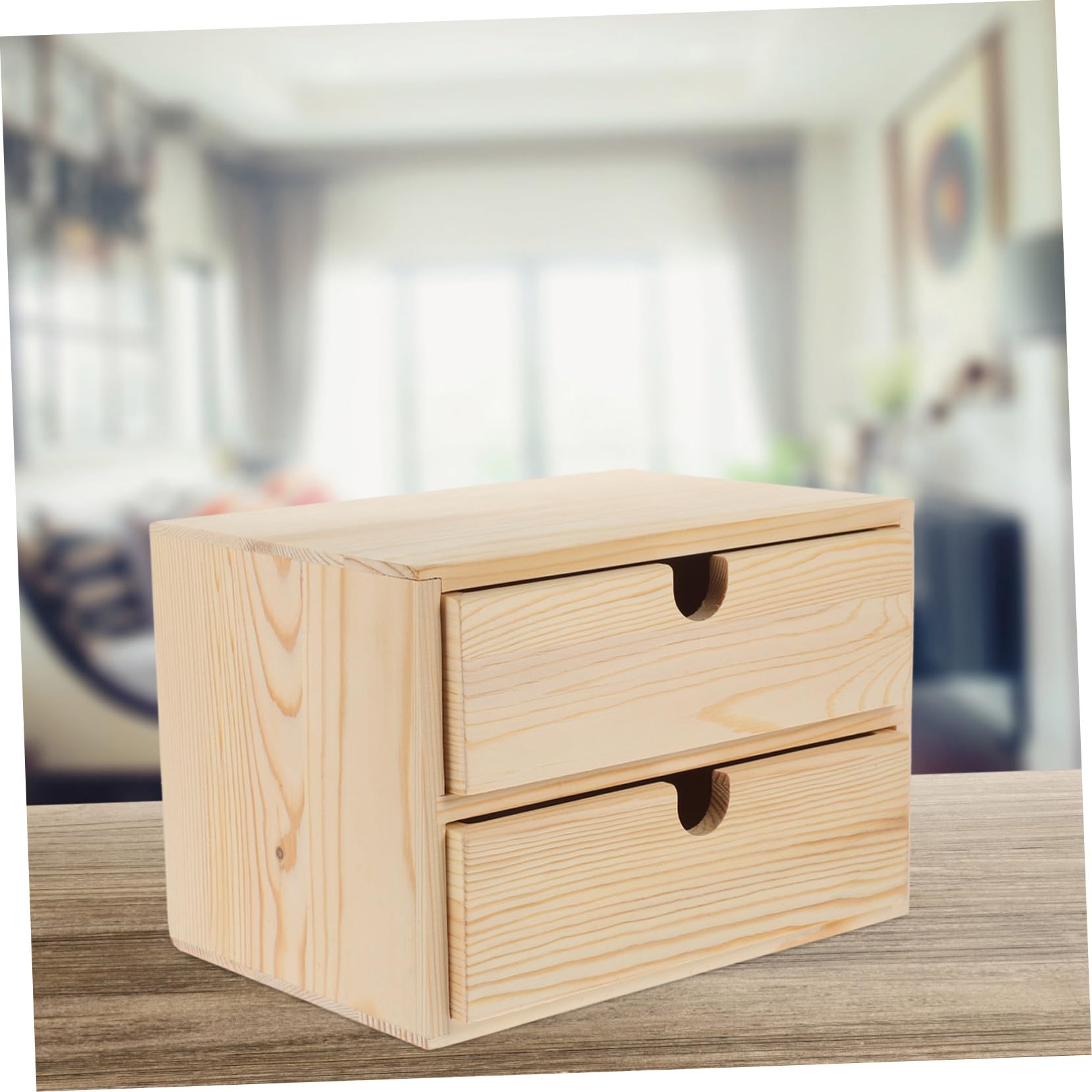 Organizer in Legno Cassettiera da Scrivania Scatola con Cassetti Organizer da Scrivania con Cassetti Contenitore in Stile per Casa