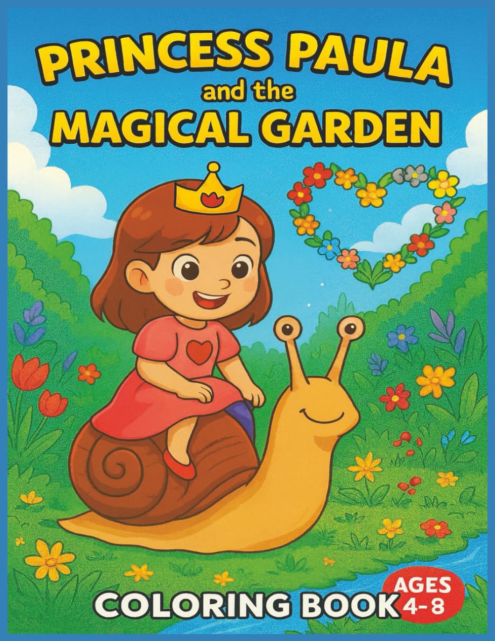PRINCESS PAULA AND THE MAGICAL GARDEN: A Sweet Princess Garden Adventure Coloring Book for Kids Ages 4–8