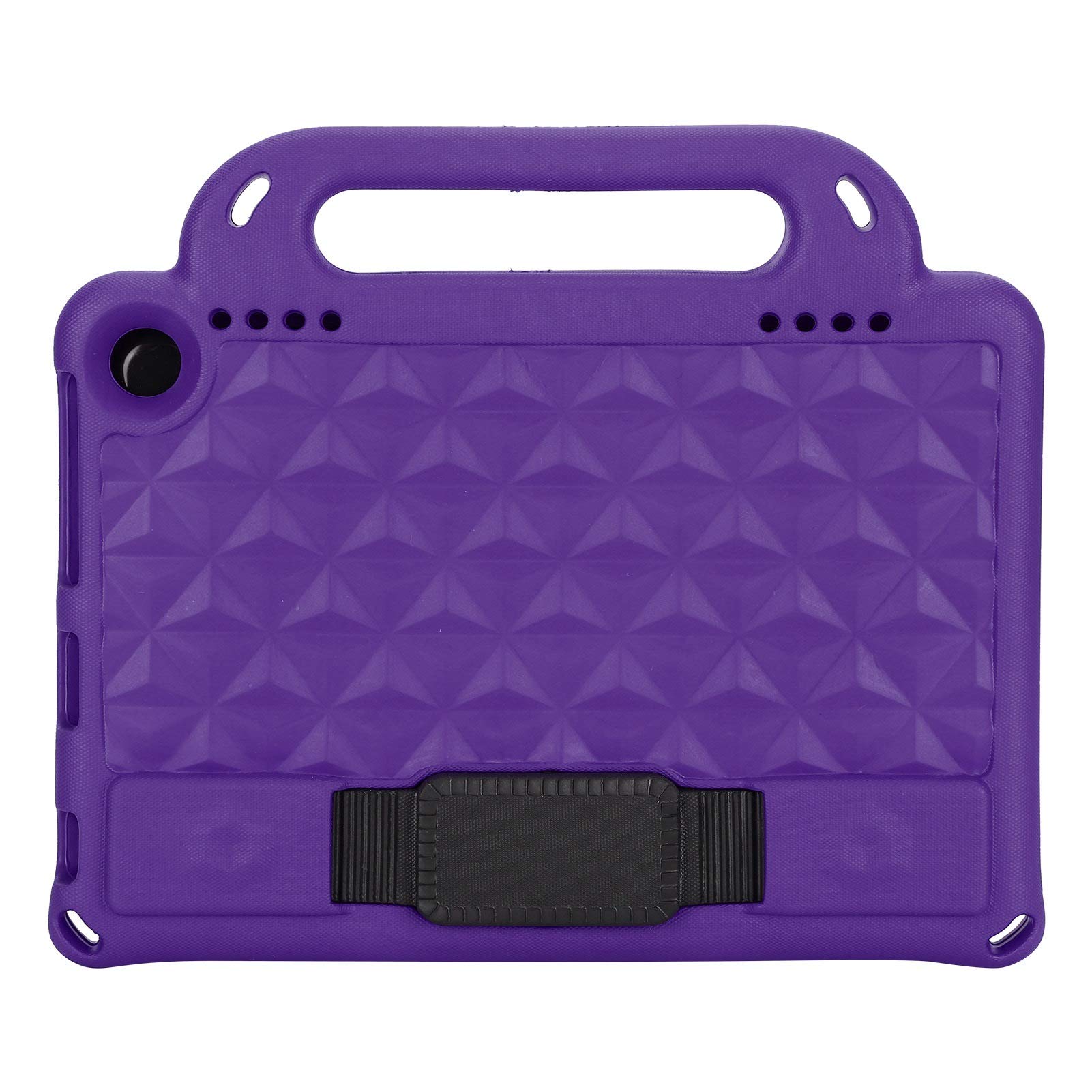 Tablet-Schutzhülle mit Griff und Halterung für HD 8 & 8 Plus 2020, Schutzhülle aus EVA-Schaum, ungiftig, für Kinder (PURPLE)