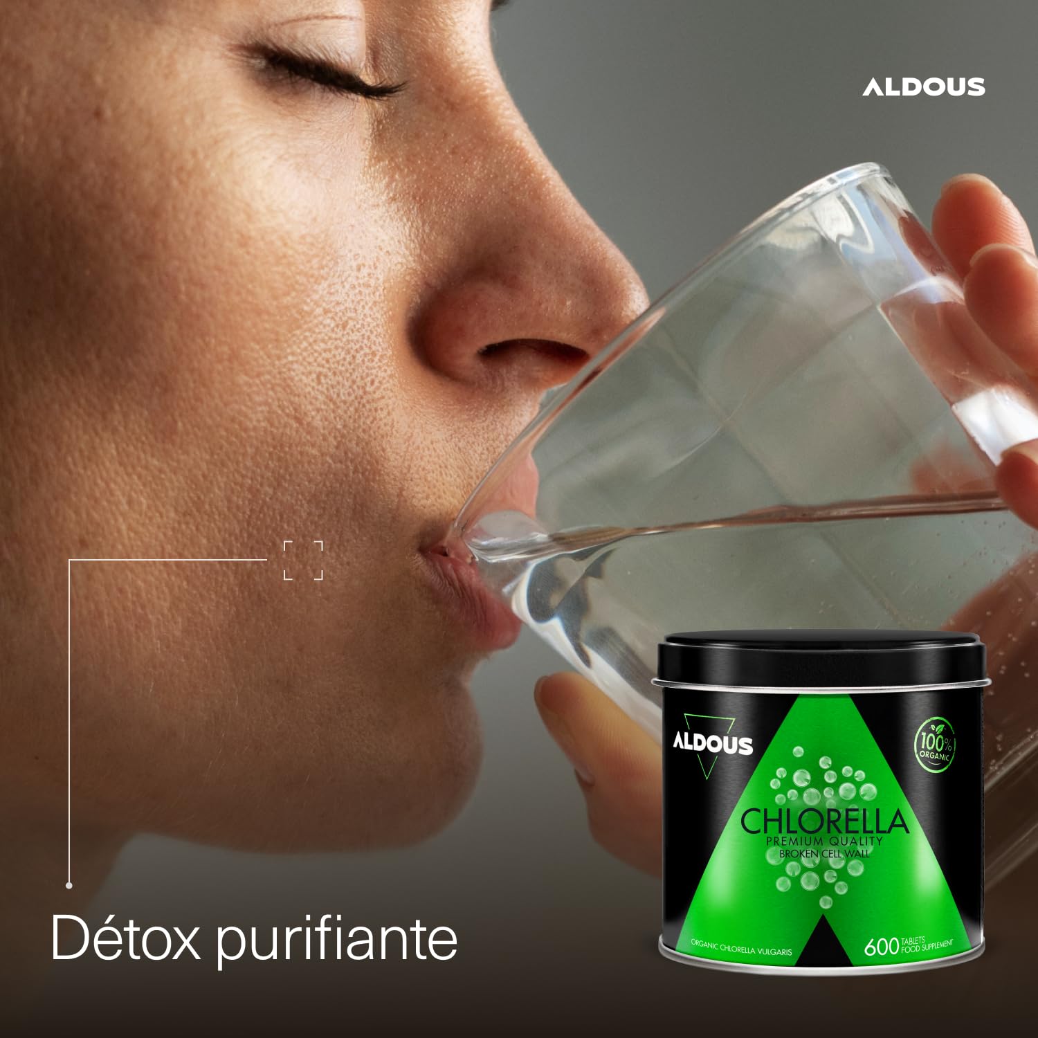600 Comprimés de Chlorella Ecologique Pure - 3000 mg par dose journalière - Paroi Cellulaire Routinée - 100% Naturelle Satiété, DETOX - Protéine Végétale Ecologique - Chlorophylle - Augmente l'Energie