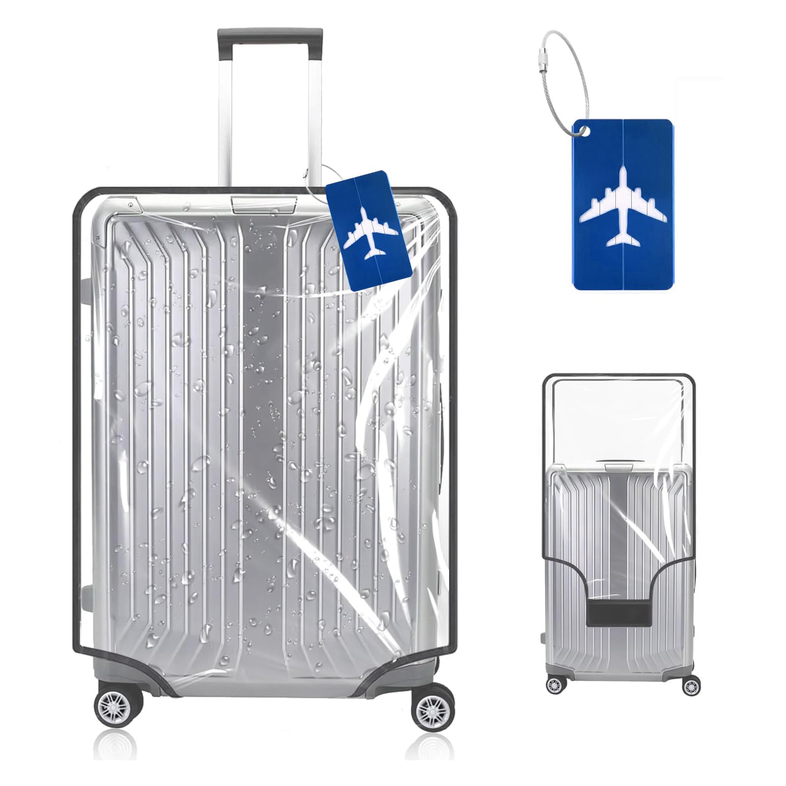 Housse de protection pour valise à roulette cabine ou XL - 20 motifs