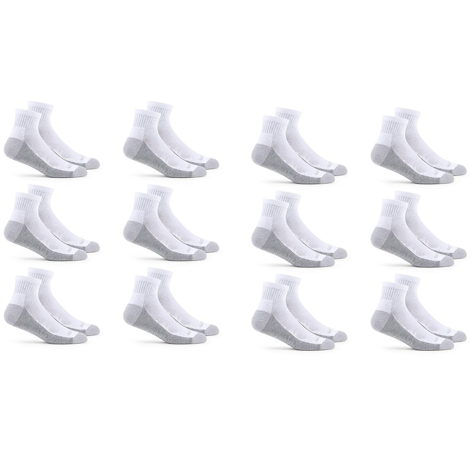 Fruit of the Loom Mens Dual Defense Ankle Socks 12 Pack