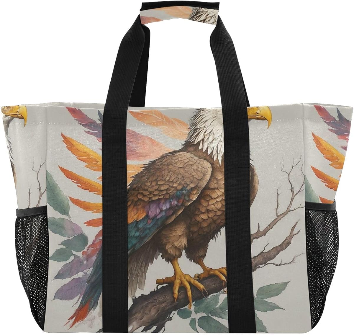Tree Eagle Large Beach Bag Waterproof Beach Tote Bags for Women Travel Gym Pool