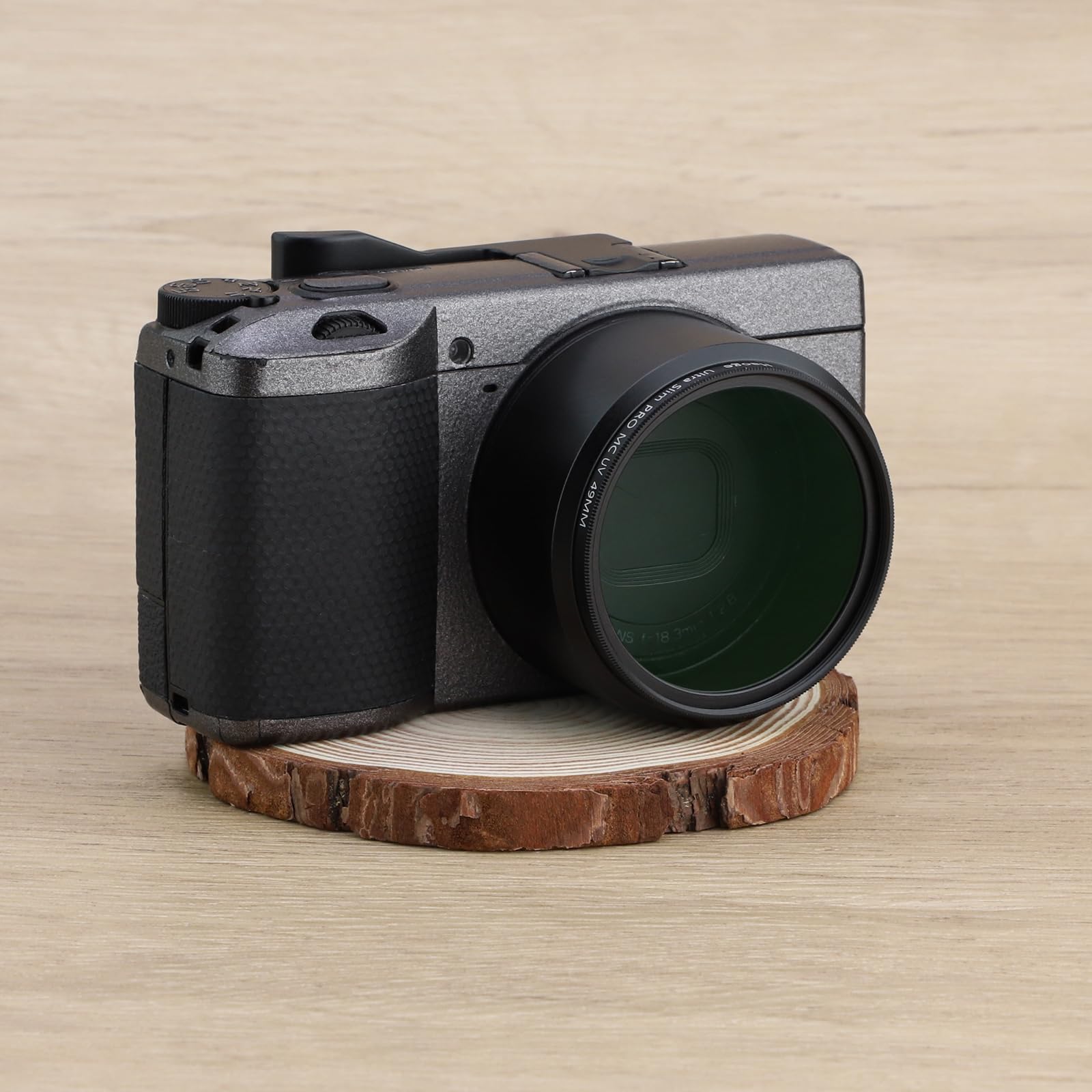 Haoge LAR-GR - Anello adattatore per filtro obiettivo per fotocamera RICOH GR III GRIII GR3, colore: Nero