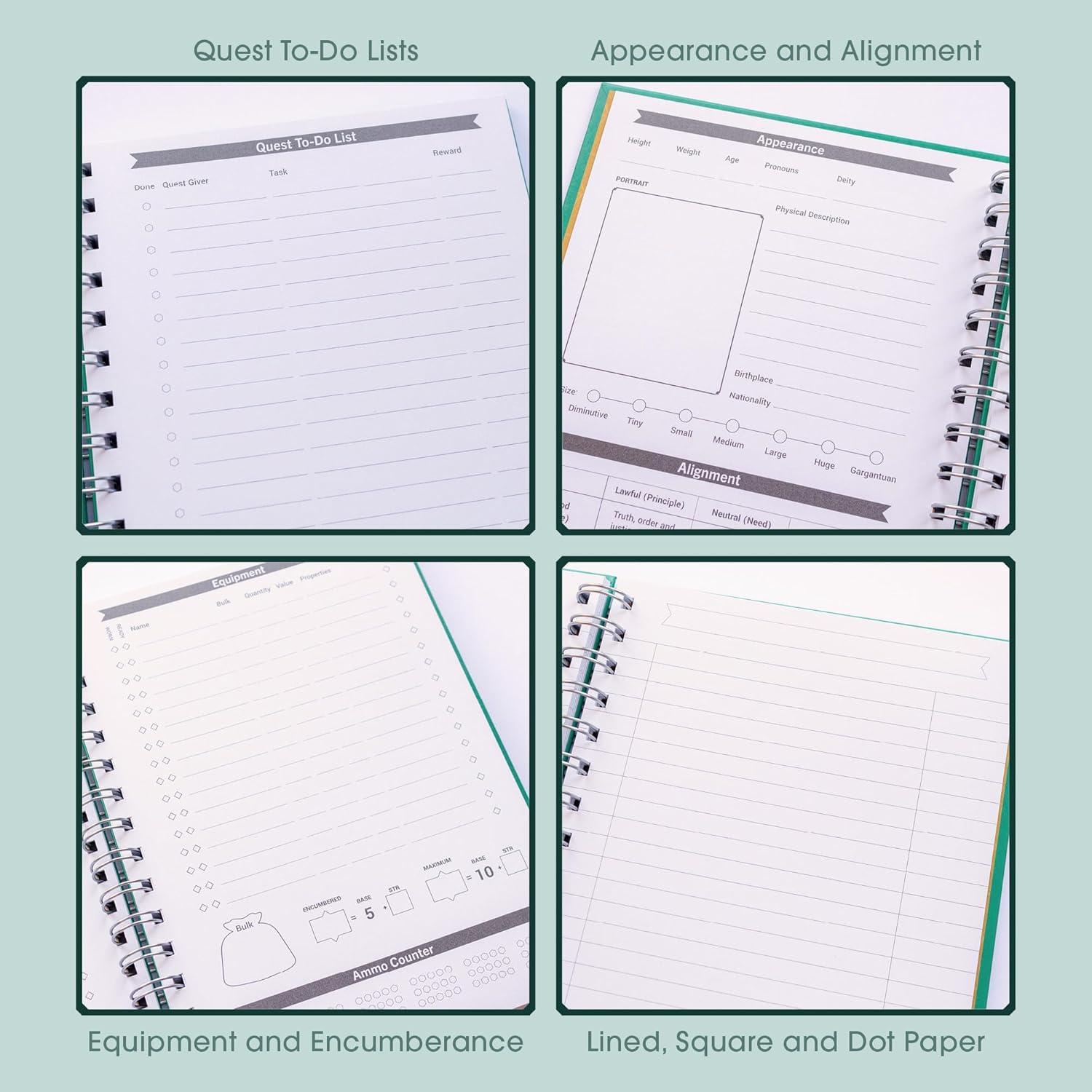 Roll & Play Press Pathfinder 2E Player's Quest Notebook: 120 page, A5 hardback character journal with Pathfinder 2E character sheet, feat and spell trackers, lined paper and more      Unknown Binding