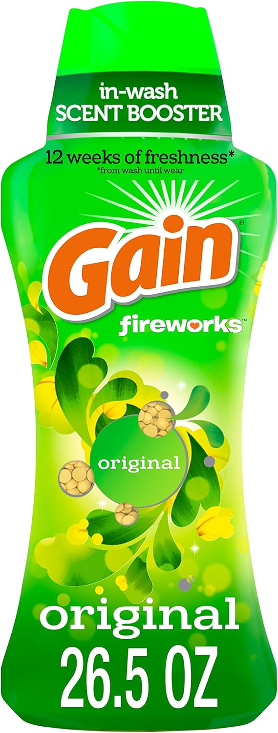 Gain Fireworks Laundry Scent Booster Beads for Washer, Original, 26.5 Ounce