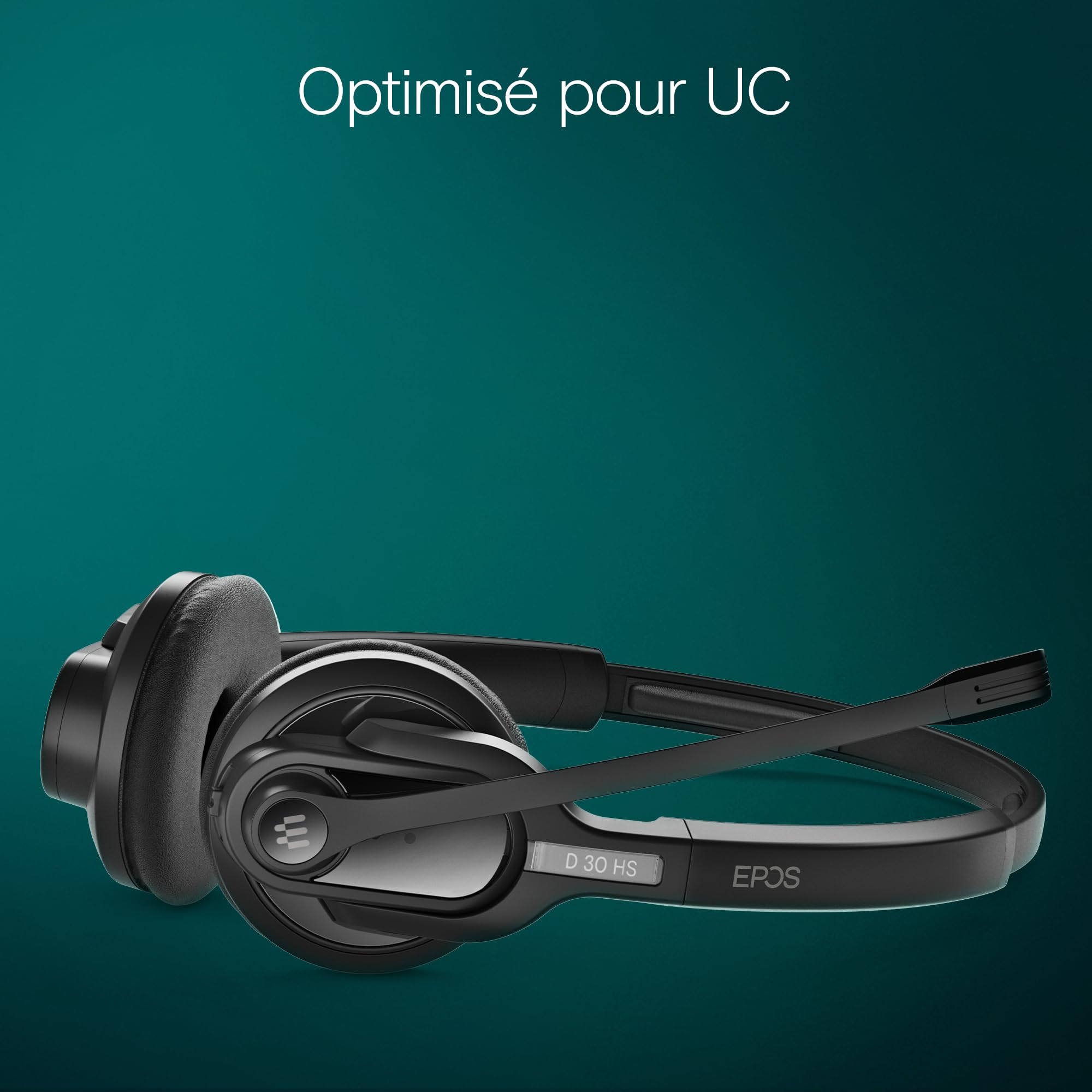 EPOS Impact D 30 Phone - Casque DECT Haute Performance pour Téléphones Fixes et Softphones, avec EPOS Voice™ et Microphone Antibruit
