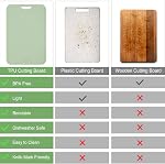 Gintan TPU Cutting Board, BPA-Free, with Knife and JuiceGroove,Scratch Resistant Flexible Cutting Boards for Kitchen, Dishwasher Safe, Easy-Grip Handle, Non-Slip (Green)