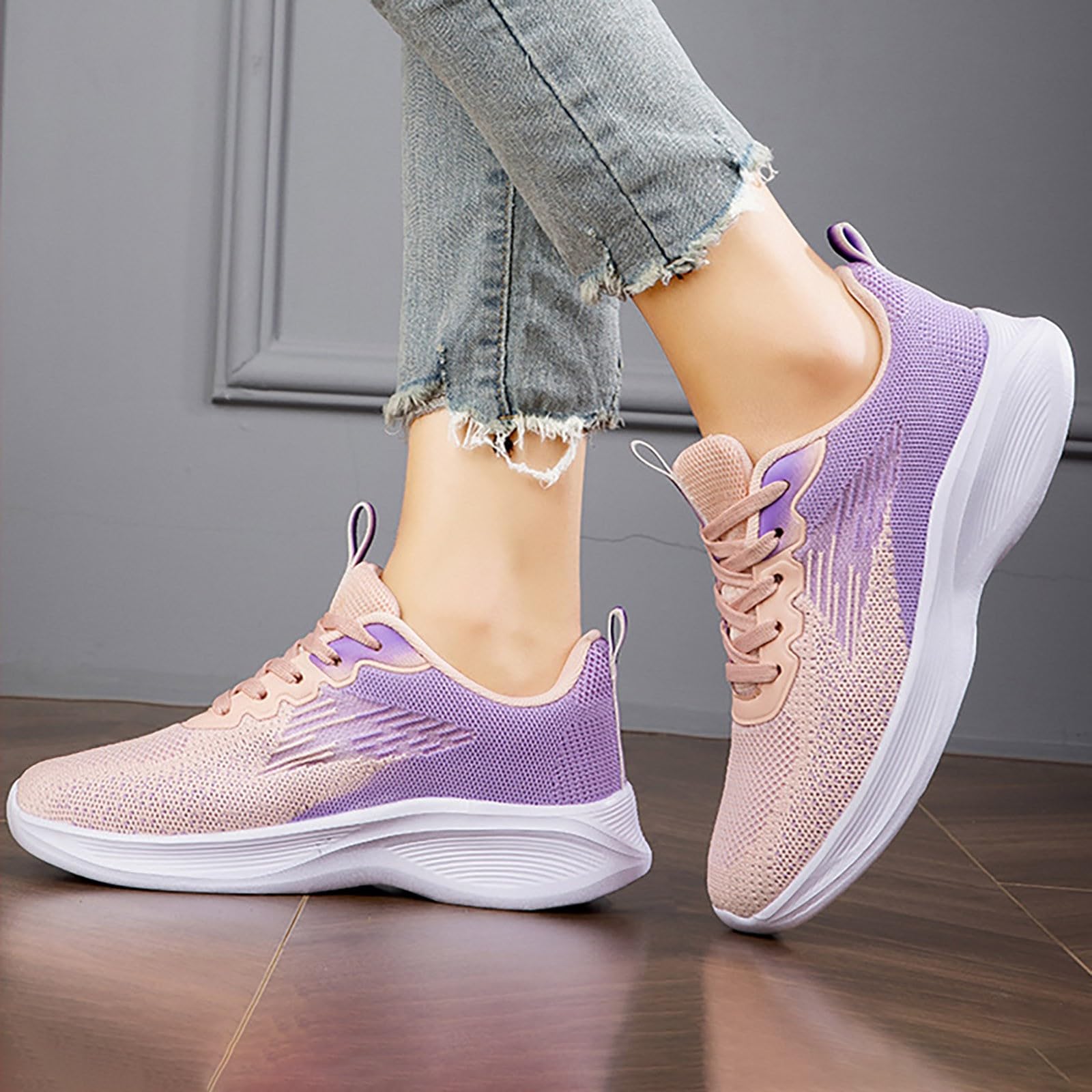 Sneaker Donna Comodo Outdoor - Scarpe Casual da Ginnastica Traspiranti | Sneakers Dimagrante Passeggio Suola Comfort Antiscivolo Scarpe Platform Jogging Tennis Running Sneakers Basse Ammortizzate