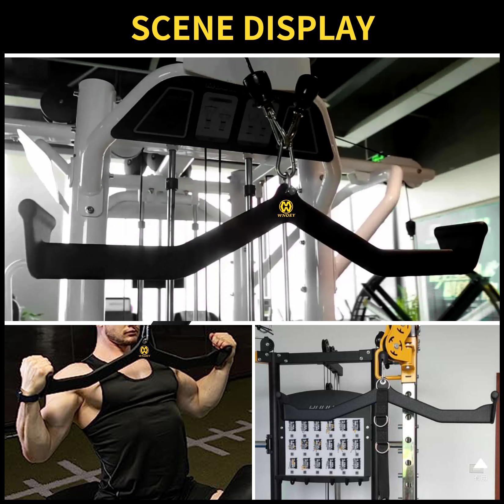 BLUSLM LAT Pulldown Aufsätze Set – V-Bar & T-Bar Für Rücken- Und Trizeps-Training, Für Heimfitness BLUSLM LAT Pulldown Aufsätze Set – V-Bar & T-Bar Für Rücken- Und Trizeps-Training, Für Heimfitness