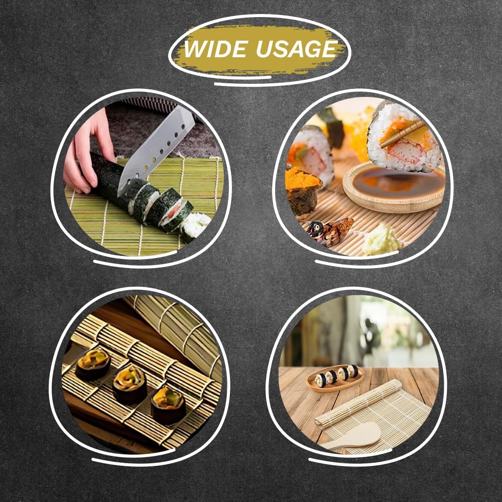 Sushi Making Kit 26 in 1 Bazooka Roller Set with Sushi Knife, Bamboo Mats, Rice Mold, Rice Paddle, Spreader, Chopsticks, Avocado Slicer Easy DIY Sushi Maker Rolls Kits for Beginner 12 Tools