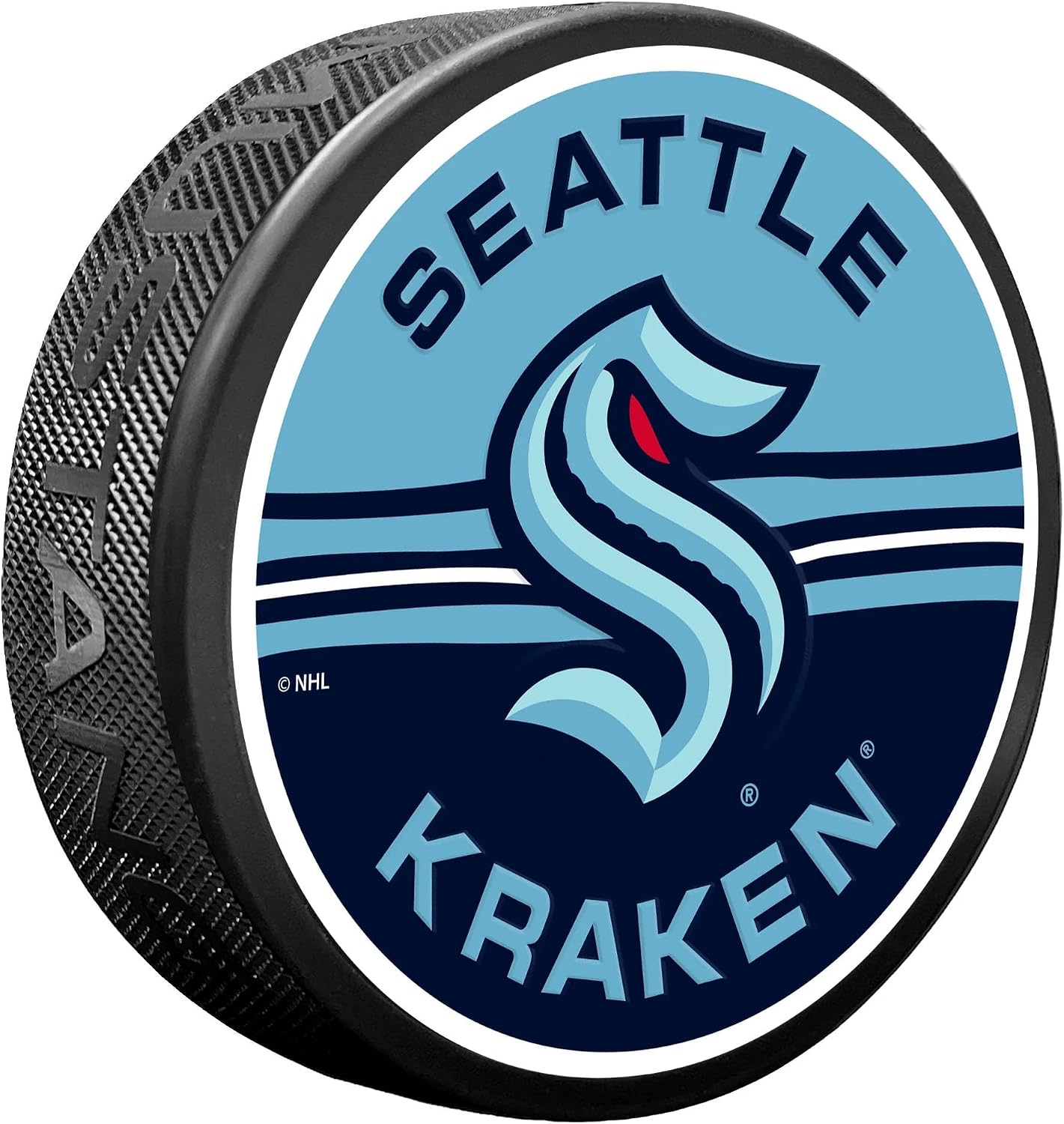 Sports Decor Seattle Kraken Puck - Half & Half