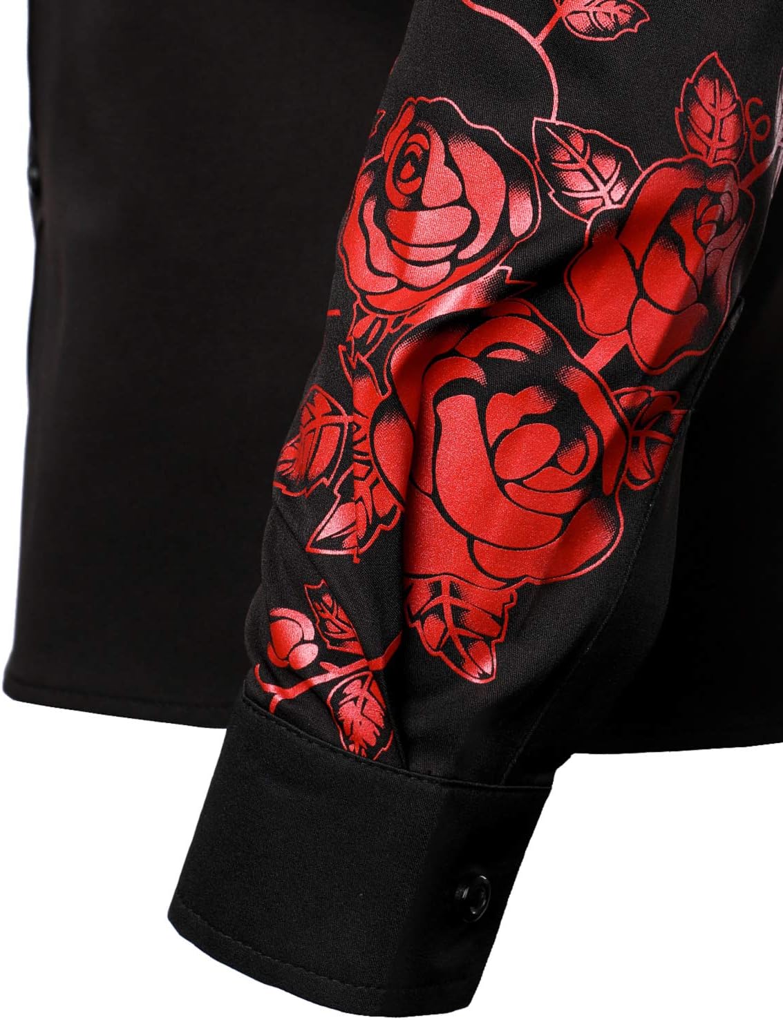 ZEROYAA Mens Hipster Printed Slim Fit Long Sleeve Button Up Party Dress Shirts - Image 6